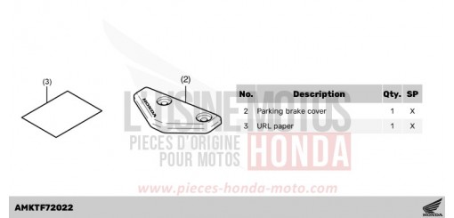 KIT,PARKING LEVER COVER NSS750R de 2024